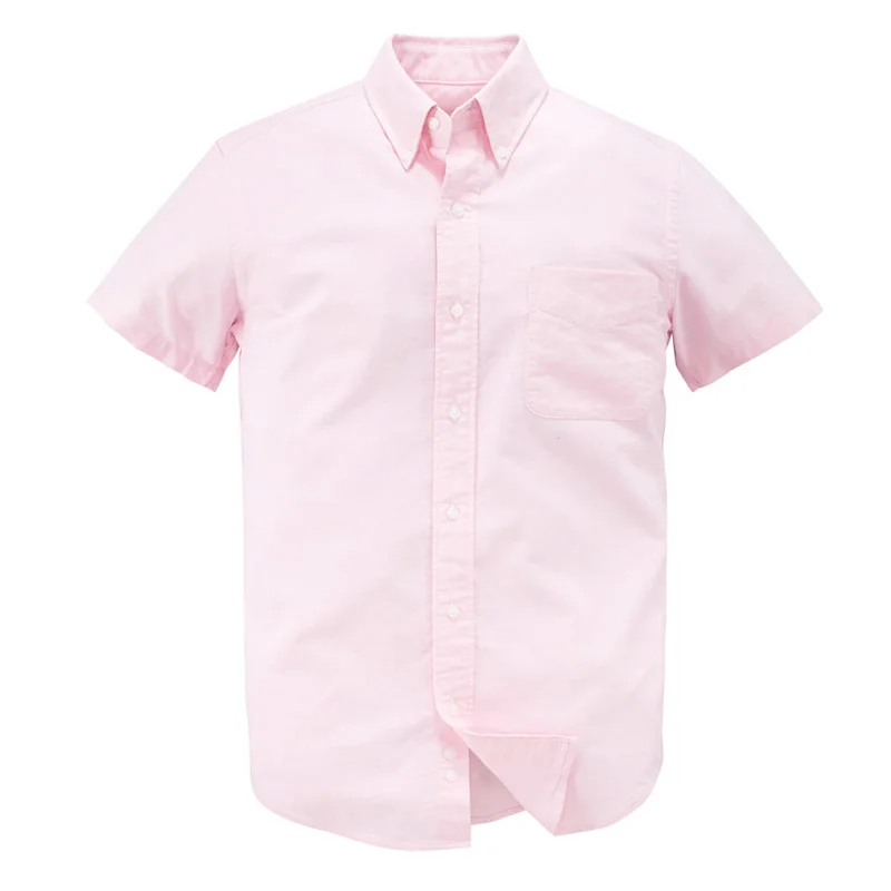 Весенняя Мужская Новая оксфордская Повседневная рубашка из чесаного хлопка, клетчатая полосатая вареная рубашка с коротким рукавом для повседневного бизнеса Xiaomi mijia