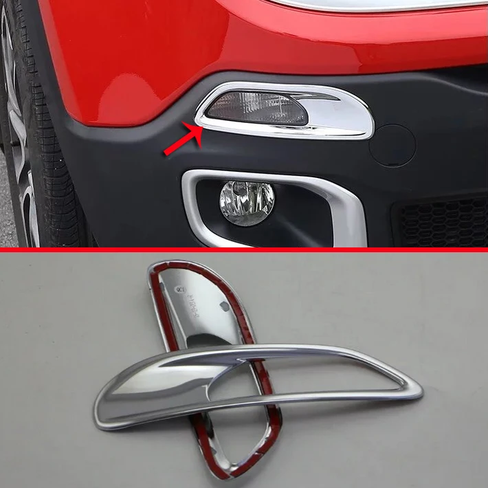 ABS Chrome Turn Signal Light Cover Trim For JEEP Renegade 2015 2016