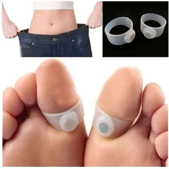 

Foot Massager Magnetic Foot Ring Body Slimming Massage Lose Weight Soft Silicone Toe Massage Body Relaxation B195