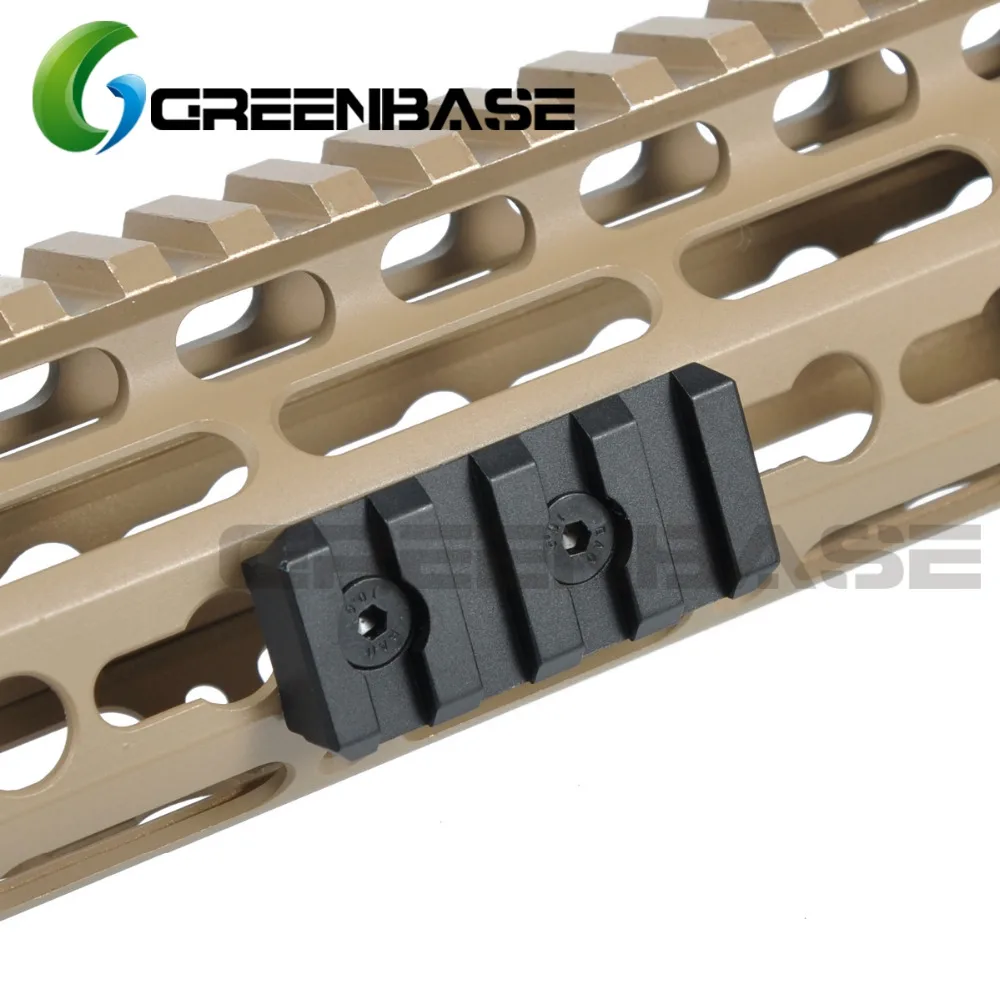 Greenbase Keymod KM система с 4 слотами рельсовая база для NSR Rail 20 мм черная/темная земля |