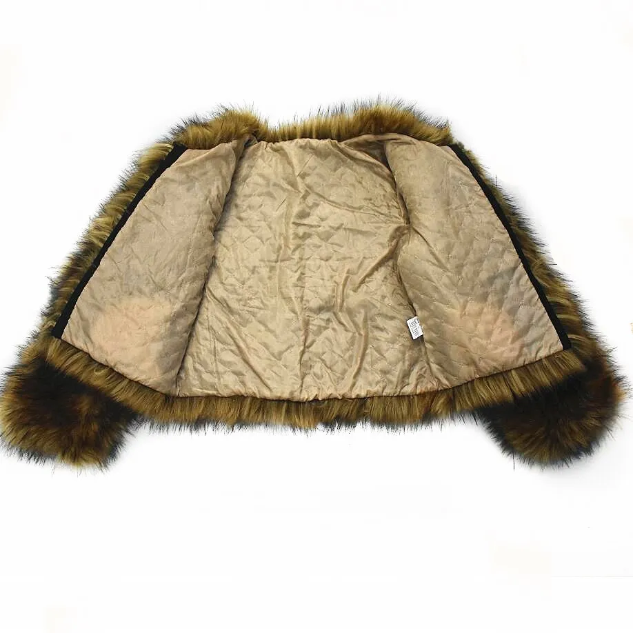Européenne Style 2018women's Américaine Laveur Dames Street Renard Et Camel Color Nouvelle De Veste Imitation Mode Manteau Fourrure Raton Chaud AaSPH1qA