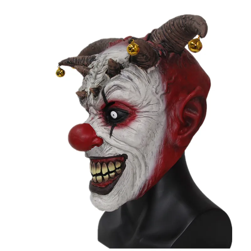 Jingle Jangle клоун ужас латексная маска на Хэллоуин страшная голова латексная злой Шут клоун лучший для карнавала косплей