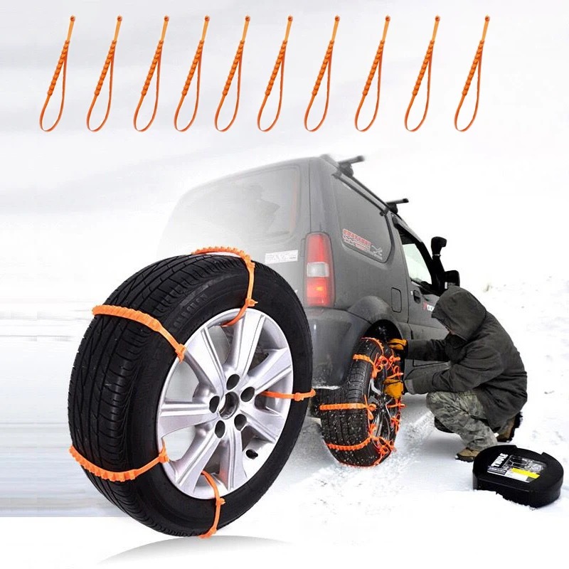 10pcs Lot Car Universal Mini Plastic Winter Tyres wheels Snow Chains For Cars/Suv Car-Styling Anti-Skid Autocross Outdoor | Автомобили и
