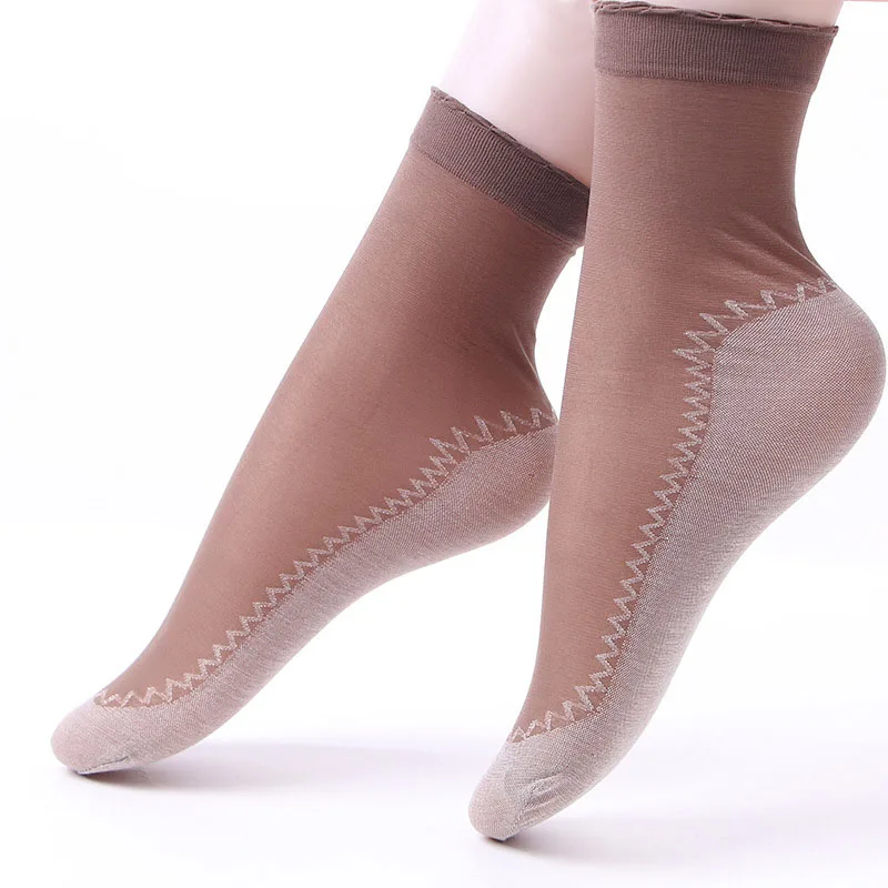 Женские летние тонкие носки, дышащие Нескользящие короткие носки, эластичные короткие носки для девочек