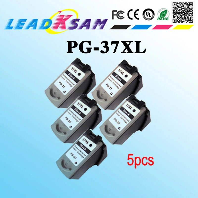 5 шт. картриджи для PG37 PG 37 ip1800 ip2600 MP140 MP210 MP470 MX300 | Компьютеры и офис
