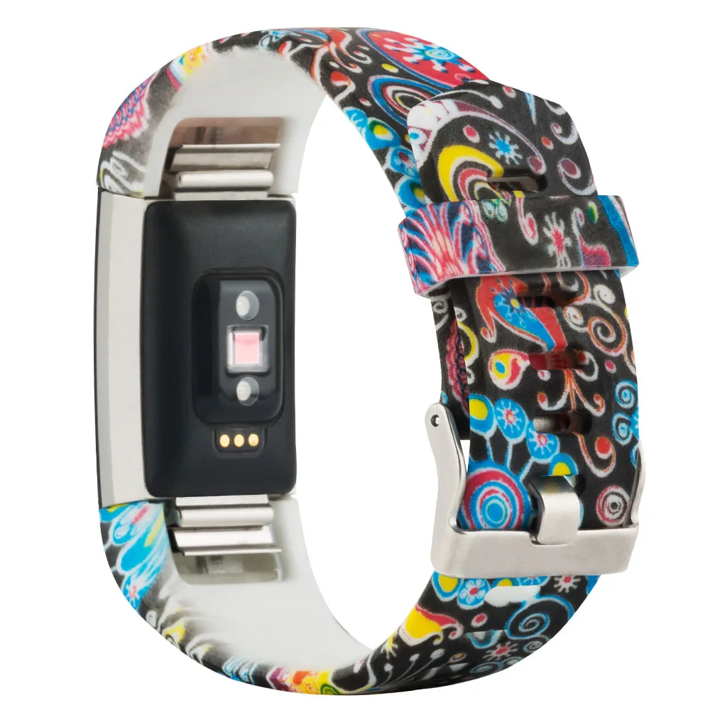 Baaletc 4 упак. для Fitbit заряд 2 полосы силиконовый регулируемый замена спортивный