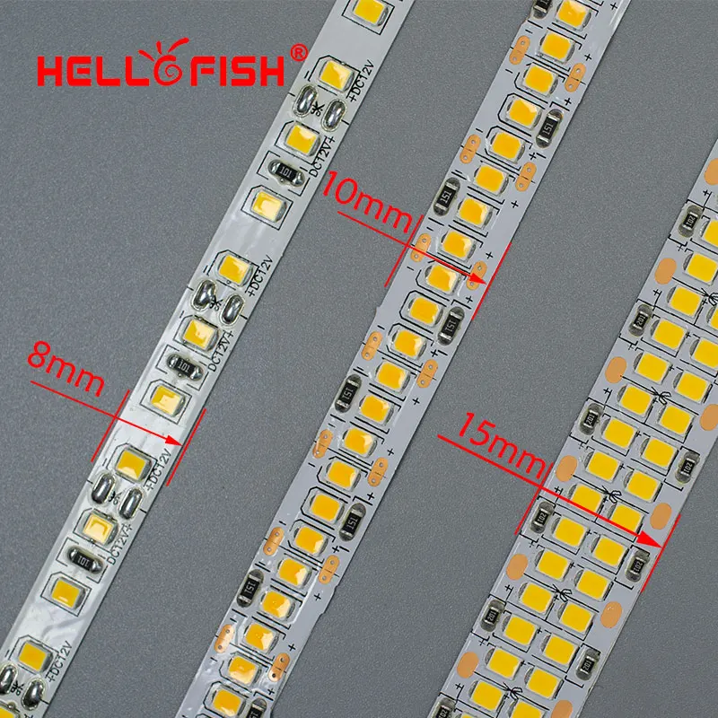 Светодиодный полосы света 2835 12V SMD 600 1200 2400 светодиодные чипы ленты 480 светодиодный