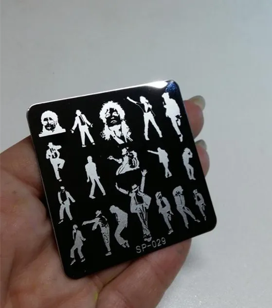 Michael Bigger Dancer New Stamping nail art kit Template Image Plate 6cm Stencil Manicure Tools Women cb5feb1b7314637725a2e7: sp029