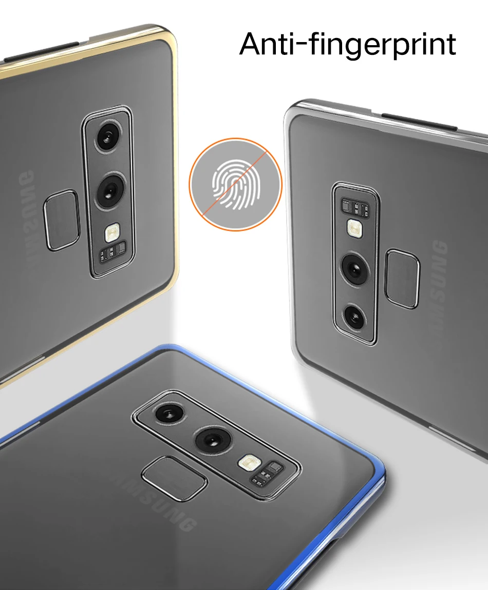 8Samsung Galaxy Note 9 Case Transparent Protective PC Case 360 Cute Luxury Shockproof Hard note9 Original Phone Cases