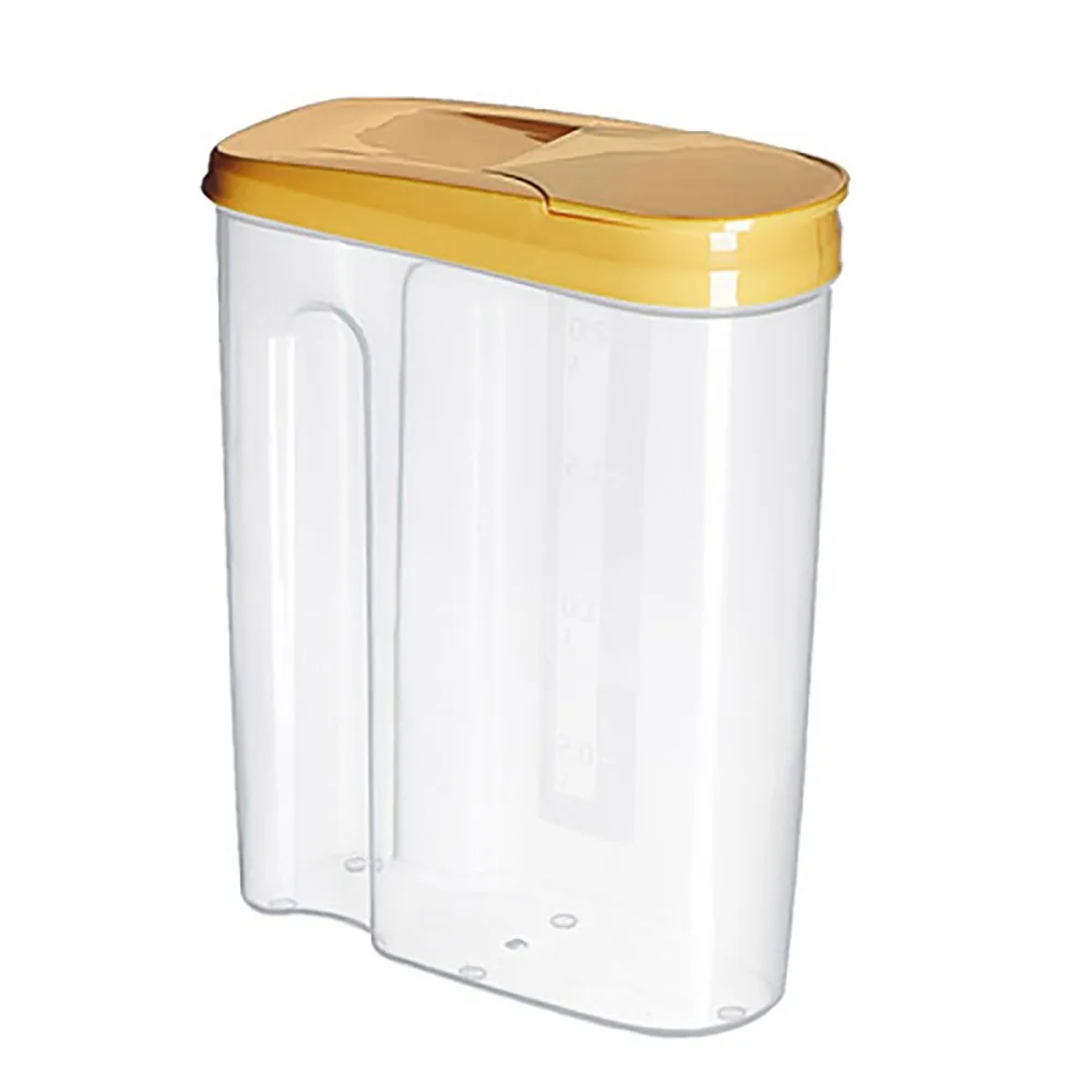 2.5L бак для хранения различных зерен со шкалой прозрачная герметичная банка кухонная коробка для хранения продуктов сухофрукты банка для хранения