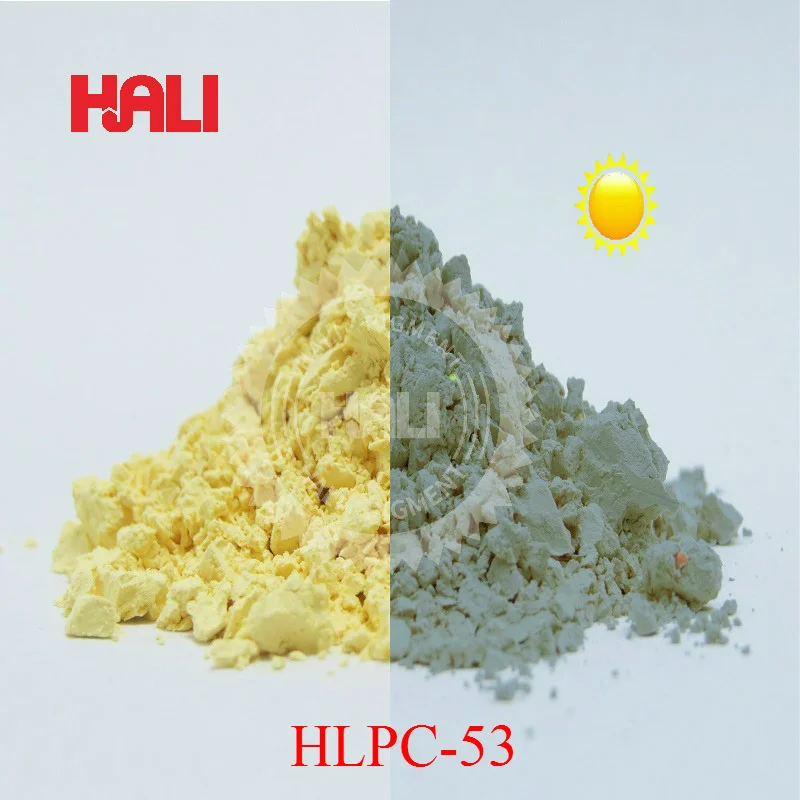 Двойной Цветной фотохромный пигмент, пигмент, активный на солнце, цвет: желтый-красный, товар: HLPC-51, 1 лот = 200 грамм
