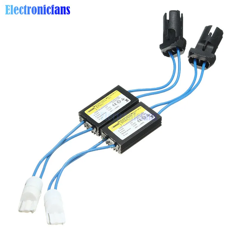 

1PCS 12V T10 LED Warning Canceller Decoder T10 501 W5W NO Canbus OCB Error Load Resistor