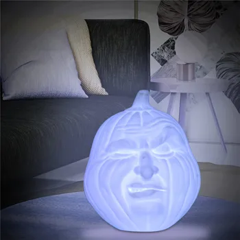 

3D Hand Pat Light Pumpkin Night Light Table Desk Colorful Lamp Halloween Gift Energy saving Lamp with USB line #WQY515