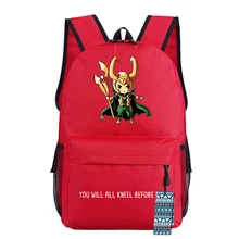 Манга комический герой Локи подростковый рюкзак сумка супер герой s студентов плечо школьная книга сумка дорожная сумка