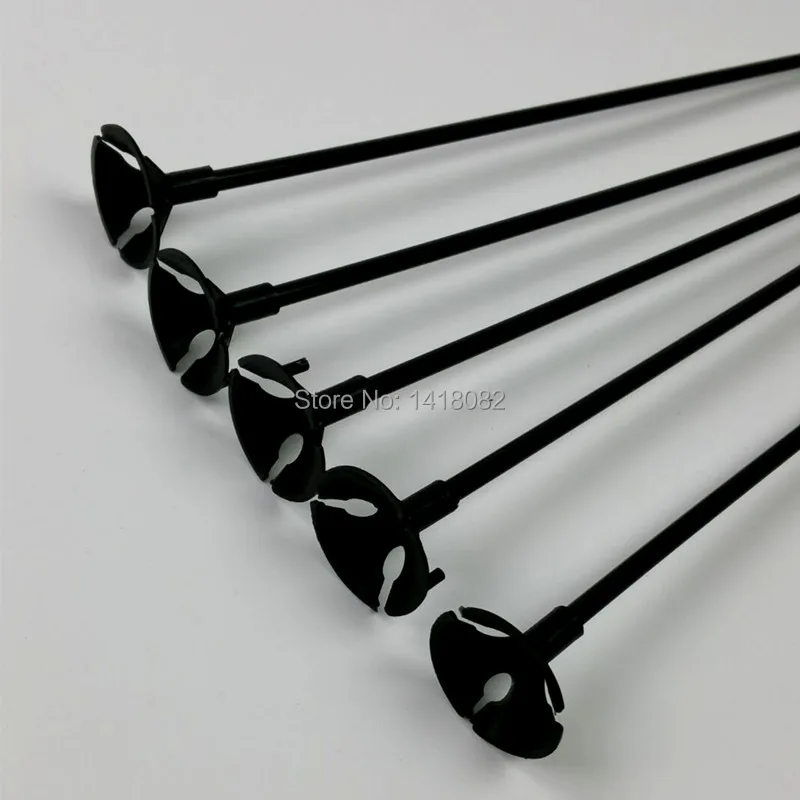 

BTRUDI High Quality 30/50/100pcs/Lot 32cm Black Balloon Accessories Holder With Balloon Sealer Birthday Party Wedding Decoration