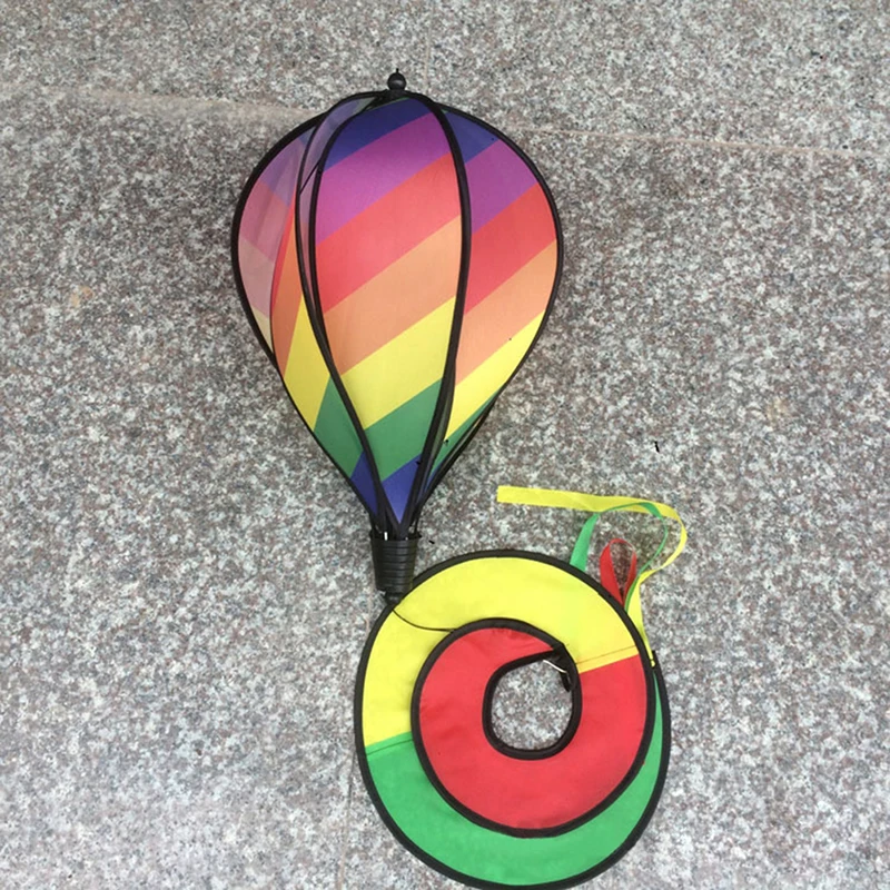 Радужный полосатый вЕтряный воздушный шар ветер Спиннер Открытый Сад Двор Декор