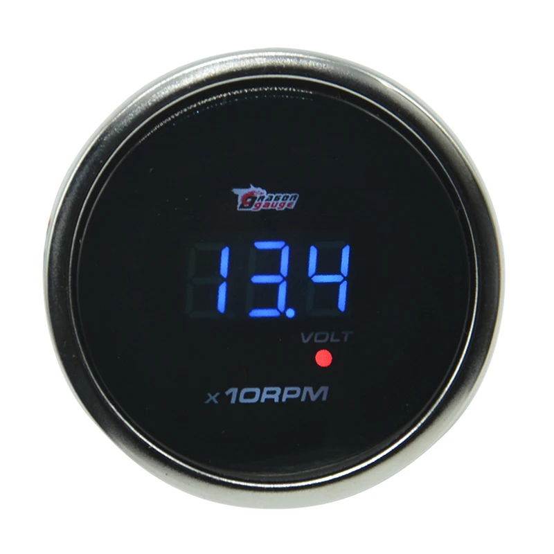 Тахометр и вольтметр Dragon gauge 52 мм 0 9999 об/мин|gauge volt|gauge rpmrpm |
