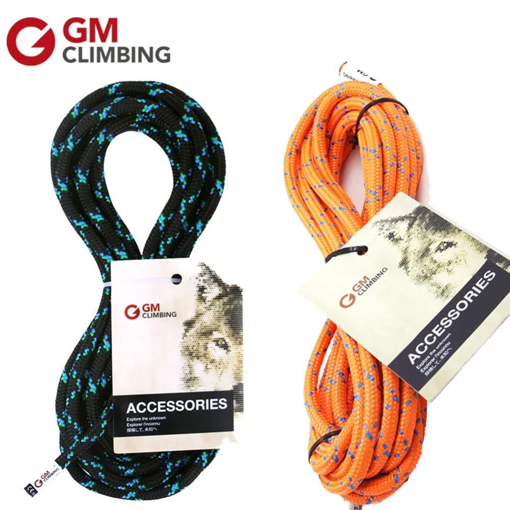 Climbing Rope 8mm CE / UIAA Polyester Safety Rope 19kN Outdoor Rock