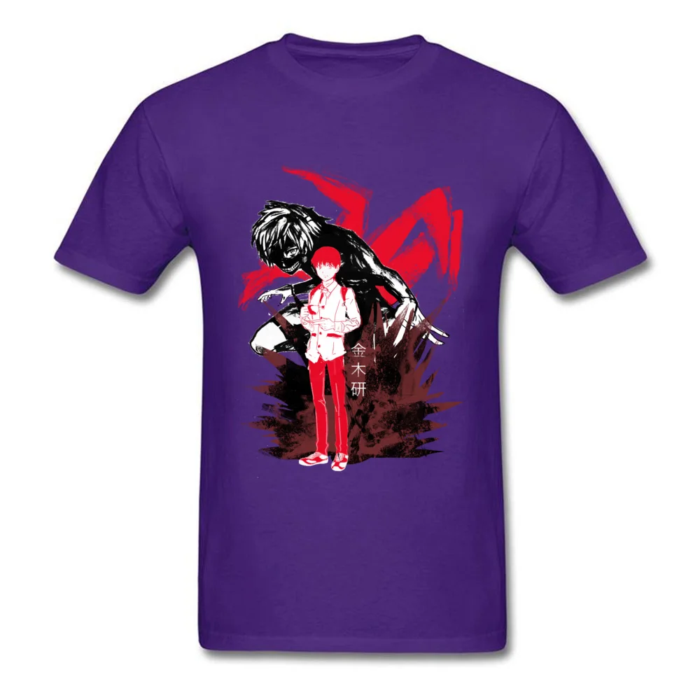 inner ghoul Fashionable T-Shirt for Men 100% Cotton Thanksgiving Day Tees Design Sweatshirts Short Sleeve Family Crewneck inner ghoul purple