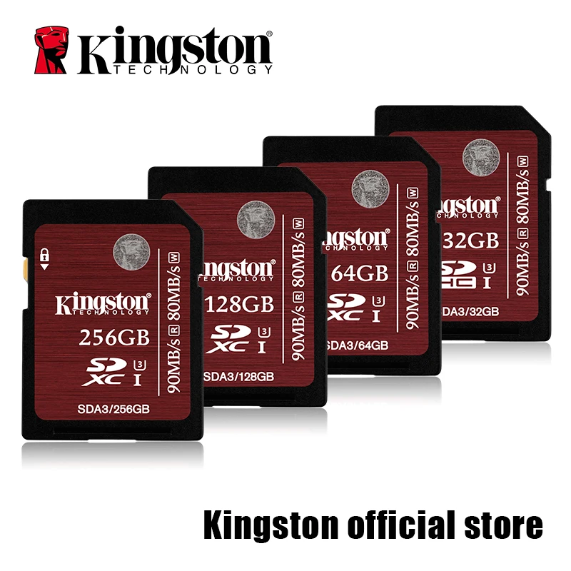 Kingston Camera card SDHC SDXC Class 10 UHS I Card SD A3 32GB 64GB 128GB 256GB