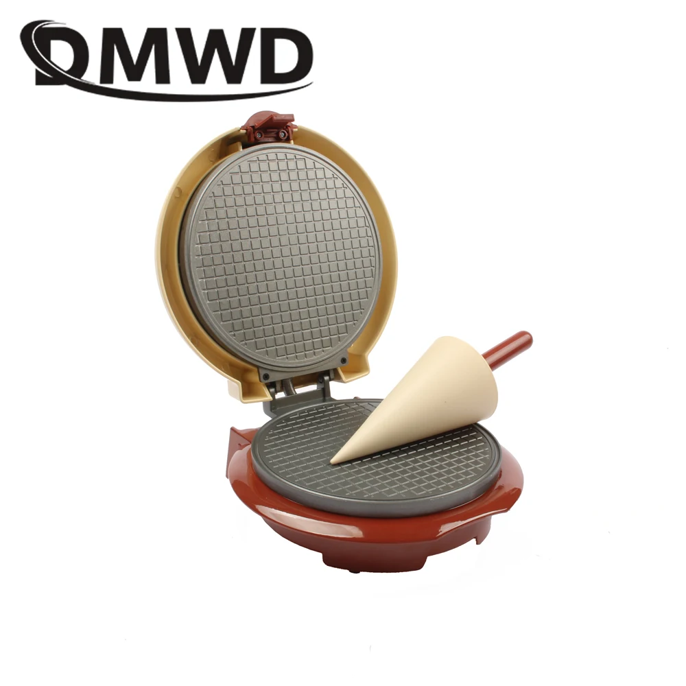 DMWD Electric Egg Roll Maker Crispy Eggs Omelet Mold Crepe Baking Pan