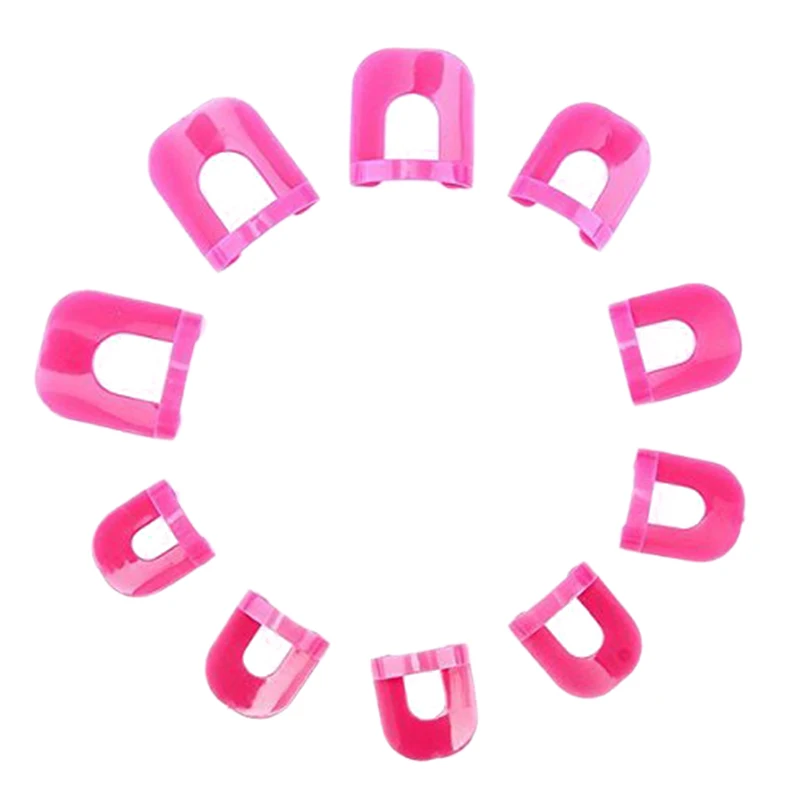 26 шт многоразовые ногти край кожи барьер лак для ногтей трафареты набор маникюрный дизайн ногтей лак защитные наконечники, уход за ногтями Красота тоже - Цвет: pink