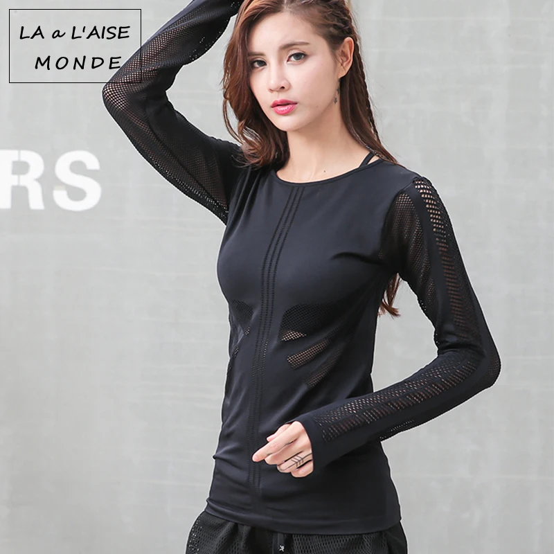 

Women's Sports Wear T-shirts For Women Sporty Workout Tops Woman Gym Fitness Mesh Jersey Yoga Top Female Sport Shirt Sportswear