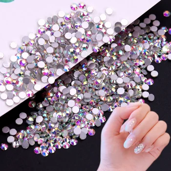 

Fashion Art Decoration Rhinestones 1440pcs Flat Back Multicolor Non Hot Fix Rhinestones For Nail Art Decoration