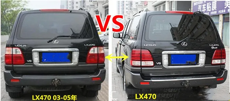 EOsuns задний фонарь, задний фонарь внутренний для Toyota Land Cruiser 4700 LC100, lexus LX470 1998-2002