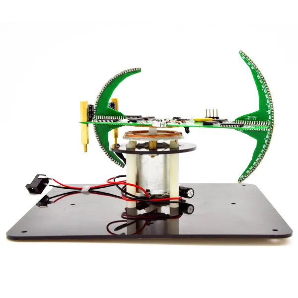 

DIY Biaxial Spherical Rotating LED Kit POV Soldering Training Kit Module