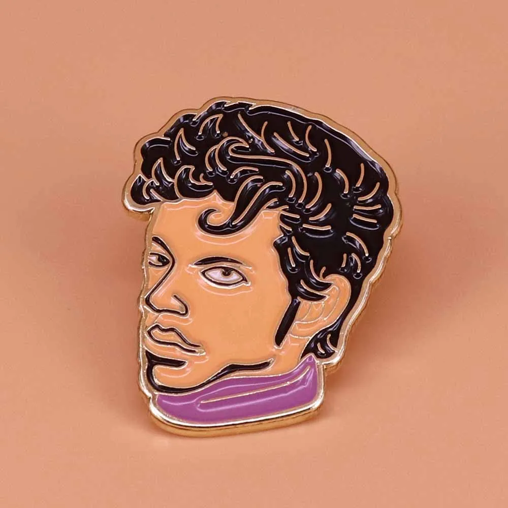 

Prince enamel pin art musical brooch rock and roll jewelry men women shirt jackets accessories fans gift