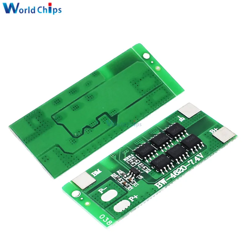 

2S 12A 7.4V Li-ion 18650 Lithium Lipo Battery BMS Protection Board PCB Module