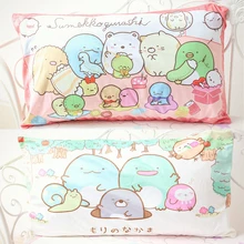 Игрушек! Милая плюшевая игрушка из мультфильма Sumikko Gurashi, Мягкая Наволочка с принтом, угловой биологический подарок на день рождения, Рождество, 1 шт