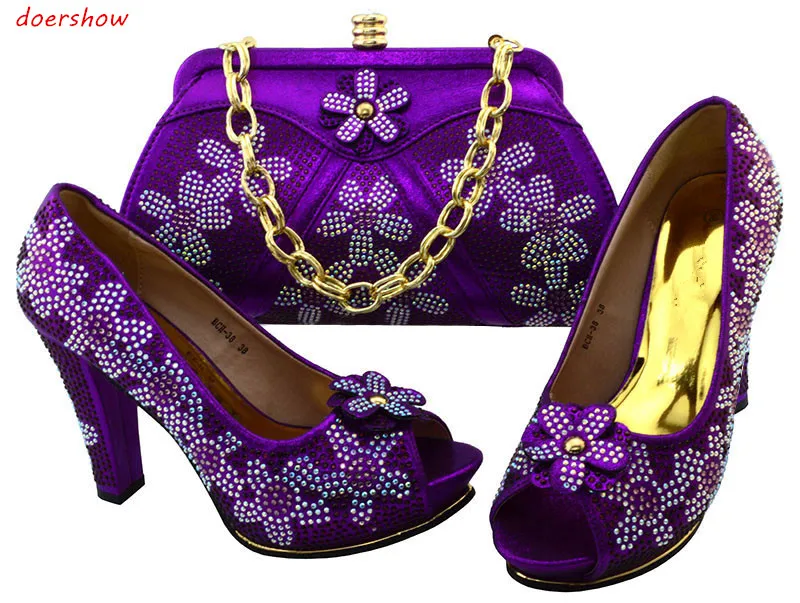 doershow Italian Matching Shoe and Bag Set Women Shoe and Bag To Match