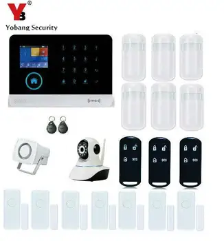 

Yobang Security APP Smarts Alarm System Camera Surveillance Wireless Door Window Magnetic Sensor WIFI GSM Home Security Kits