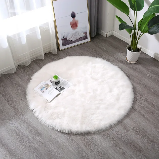 Townssilk White Faux Sheepskin Area Rug Chair Cover Seat Pad Plain Townssilk White Faux Sheepskin Area Rug Chair Cover Seat Pad Plain Gy Rugs For Bedroom