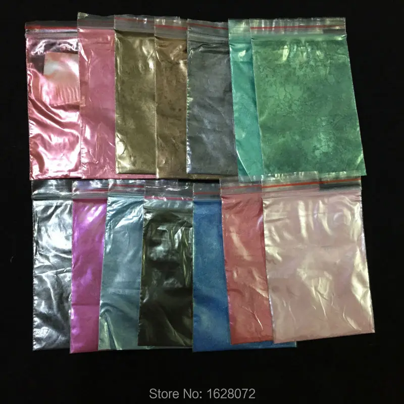 Свежий зеленый жемчуг пигмент порошковая краска покрытие автомобильные покрытия художественное украшение 50 г в упаковке