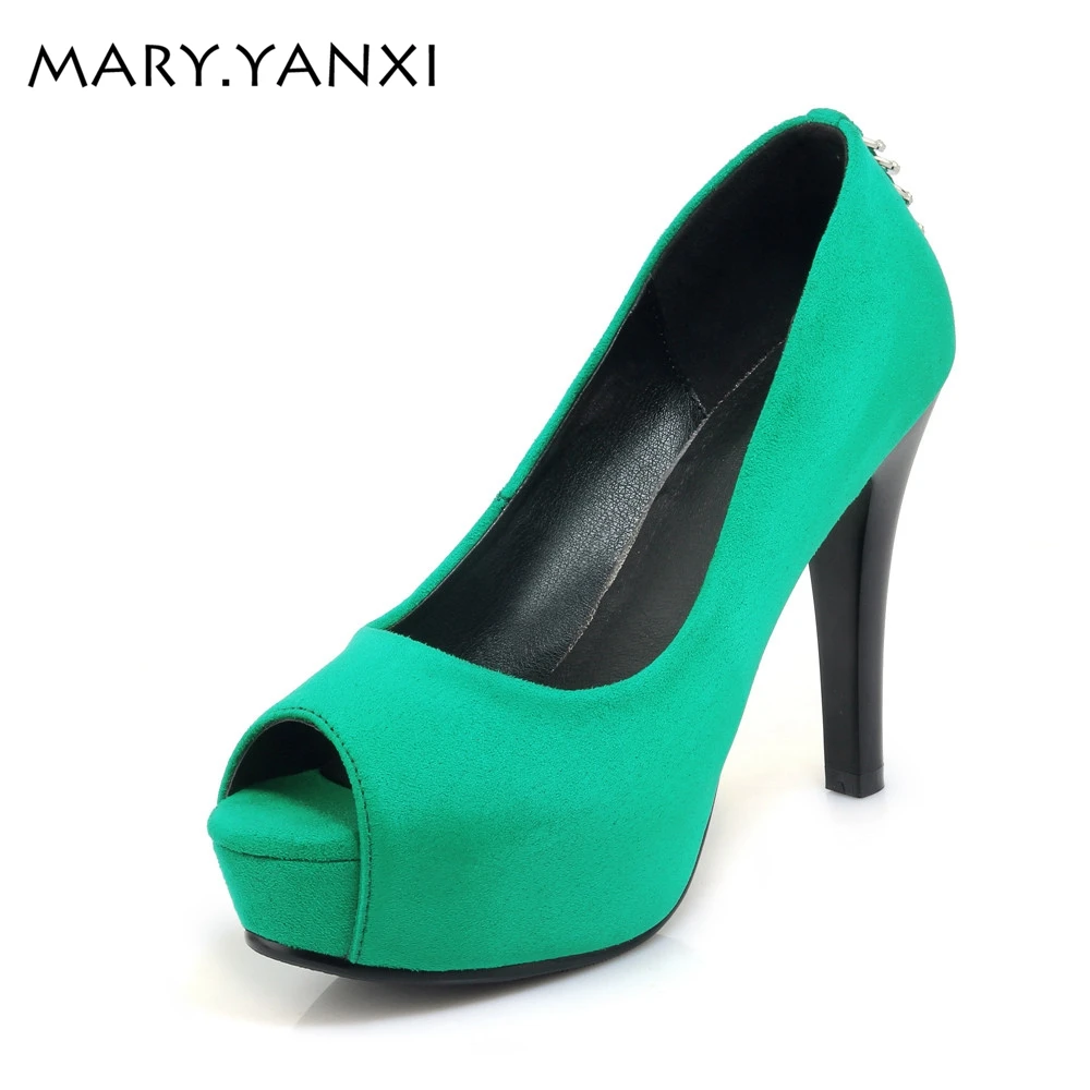 platform slip on pumps