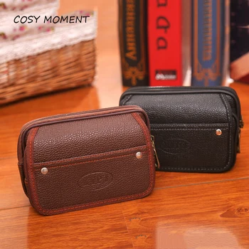 

COSY MOMENT PU Leather Men Handy Cigarette Wallet Tobacco Pouch Business Clutch Bags Mobile Phone Cigarette Purse Pouch YJ207