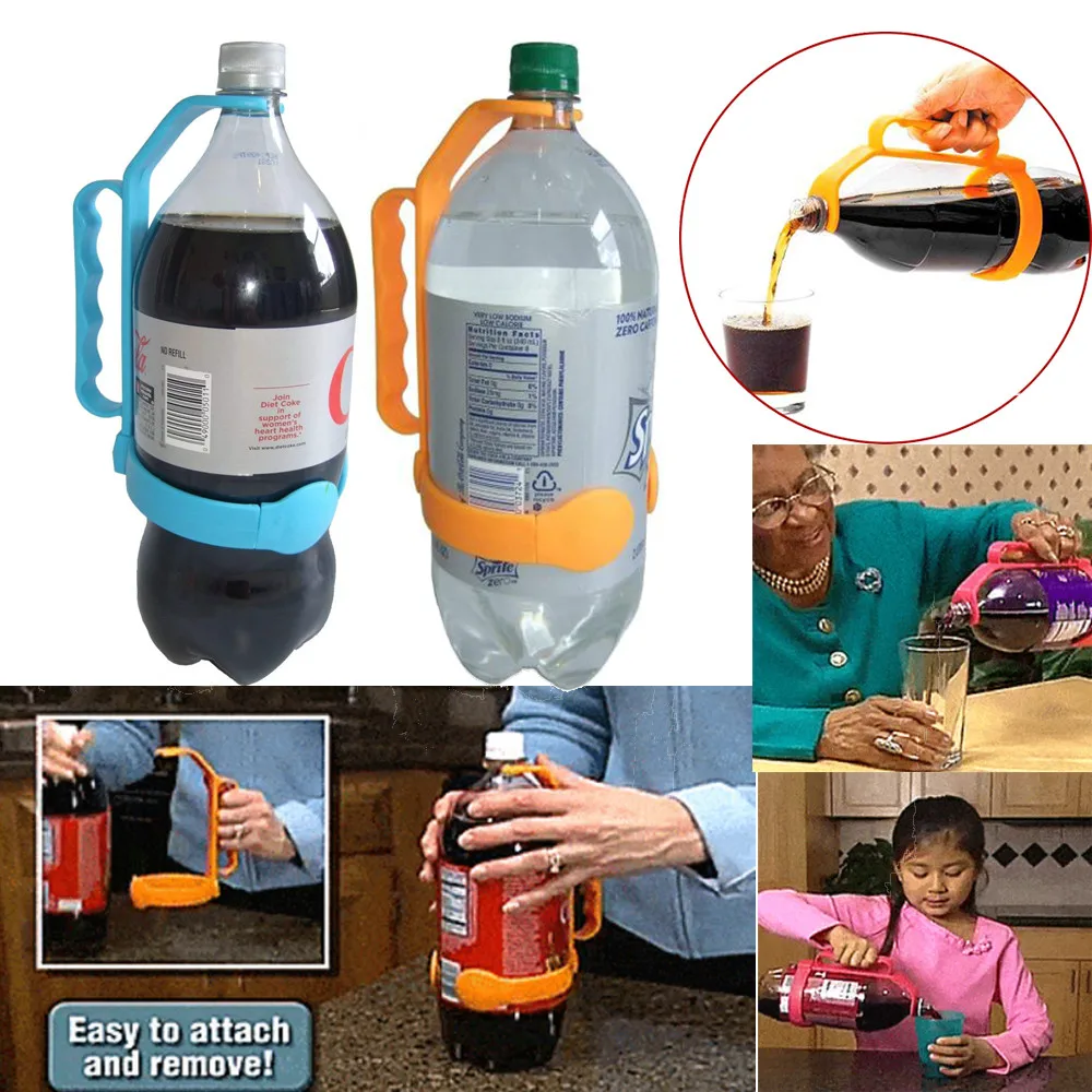 

Universal Bottle Handle Adds Handle To 1 And 2 Liter Bottles Water Spout Bottle