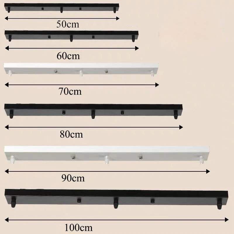 de lâmpada retangular diy, acessórios de lâmpada