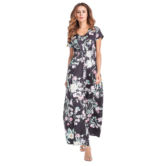 maxi dress korte mouw maxi dress korte mouw