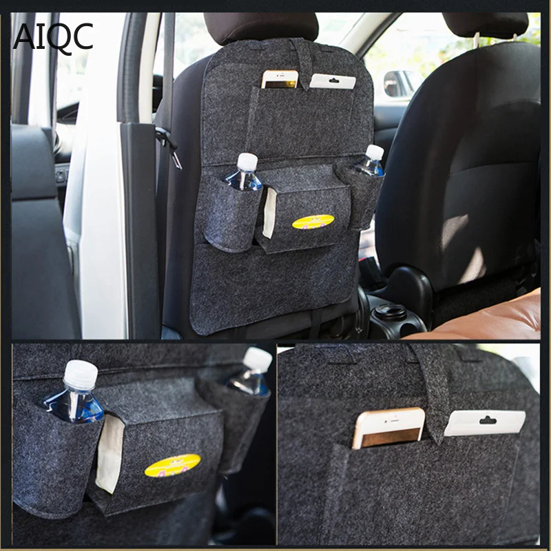 

Universal Car Seat Back Storage Bag Organizer Travel Box Pocket Stowing Tidying Protector Kids Drink Auto Accessoires+Gift