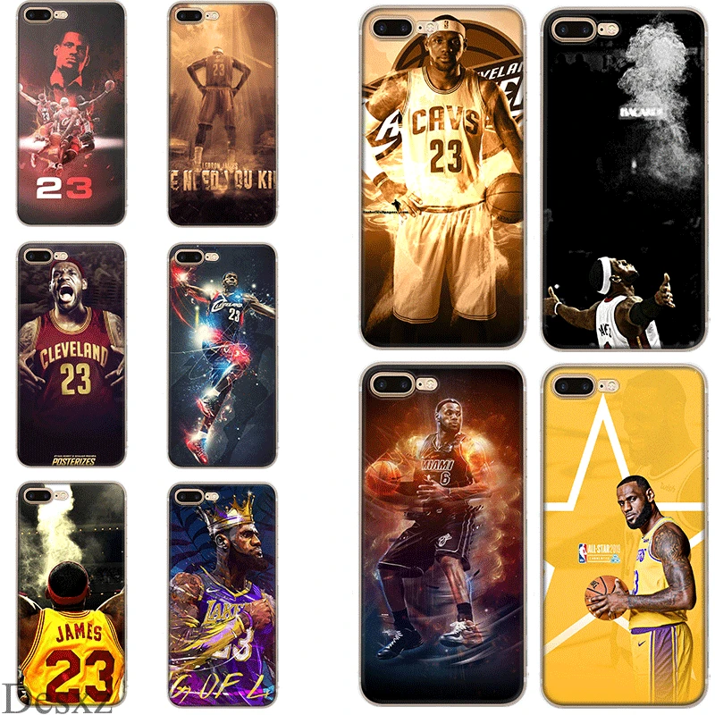 

Mobile Phone Case for iPhone 7 8 Plus iPhone 11 Pro XR X XS Max 5 5s SE 6 6s Cover LeBron James Bag