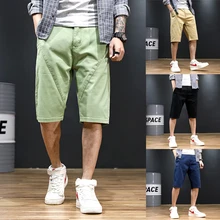 Мужские свободные повседневные шорты с эластичной резинкой на талии 30-48