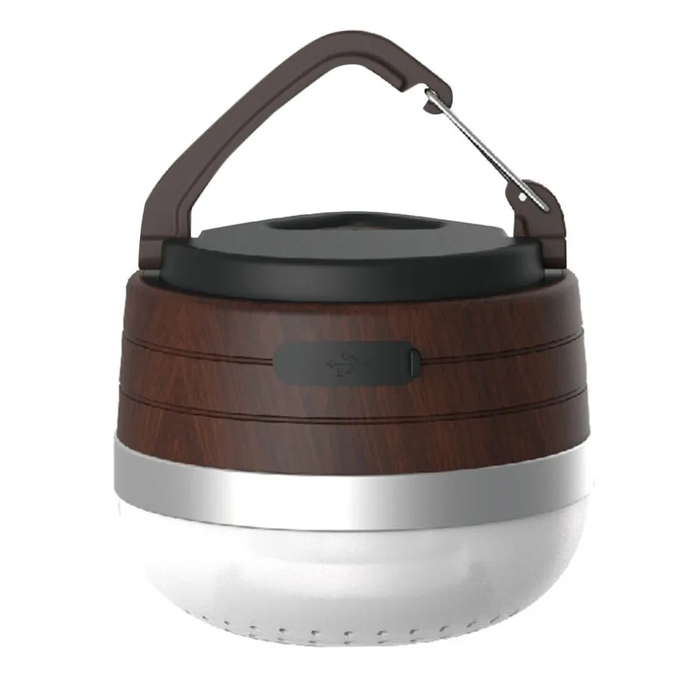 

Wooden Bluetooth Speaker Camping Light Mini MultiFunctional Emergency Light Outdoor Tent Lamp Music Player