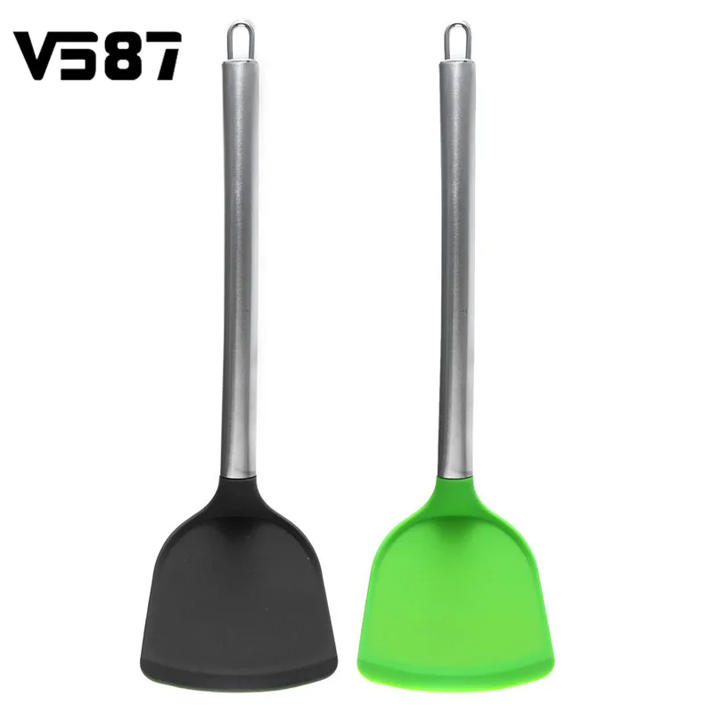 

Silicone Spatula Pancake Omelets Steak Nonstick Turner Burgers Slice Shovel Home Kitchen Utensils Cooking Tools Gadgets