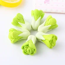 1pc Cute Green Kawaii Vegetable Erasers Pencil Rubber Eraser School Office Supplies Student Stationery Creative Gifts For Kids