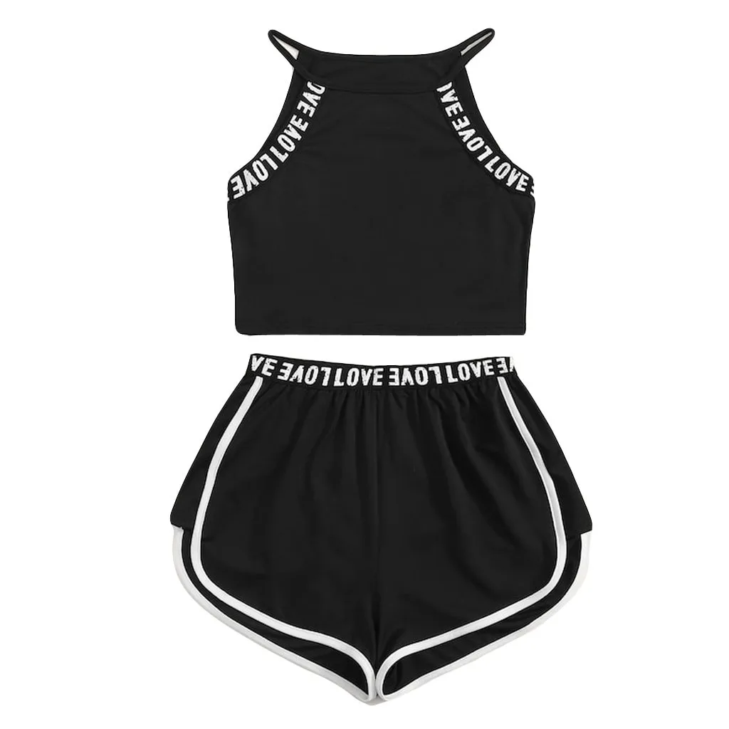 

2 Pcs Set Women's Yoga Suit Fitness Clothing Sportswear For Female Workout Sports Clothes Athletic Running Yoga Suit Sets #D