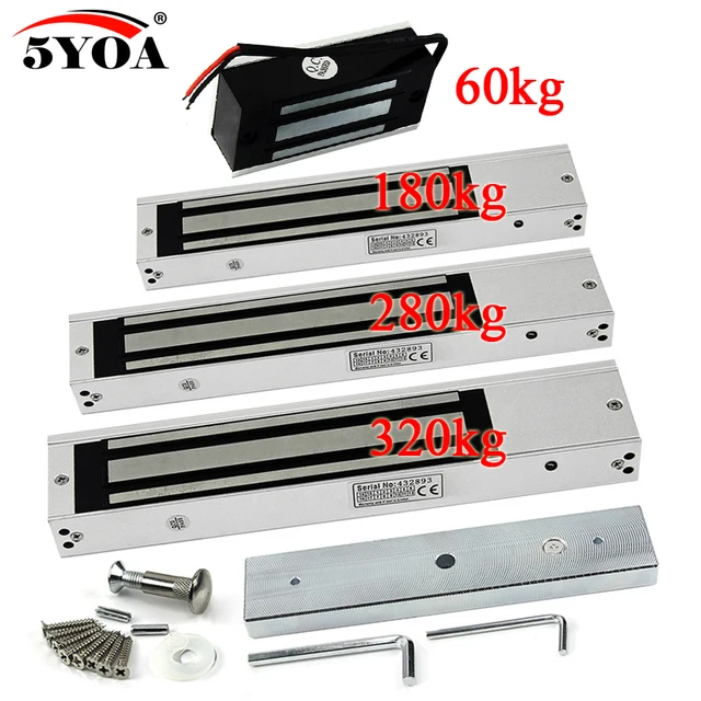 Electronic Door Lock Electric Magnetic Lock Gate Opener Suction Holding Force Electromagnetic for Access Control System Various 1